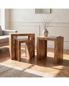 Light Dakota Mango Wood Chunky Nest - In Stock