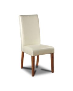 Cream Barcelona Leather Dining Chair - In Stock-Barcelona - Cream