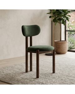 Aspen Green Velvet Dining Chair