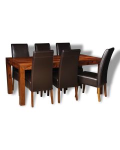 Large Cube Dining Table & 6 Madrid Chairs