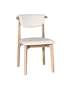 Cebu Cream Boucle Oak Dining Chair (Light Legs) - Due 14th December