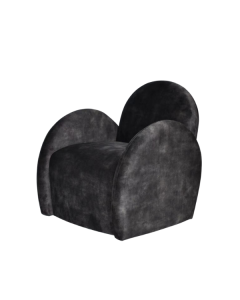 Charcoal Velvet Easy Chair