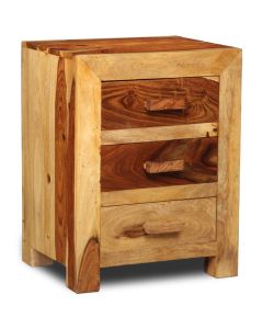 Cuba Sheesham - 3 Drawer Chest - In Stock-Light