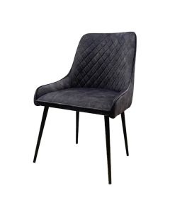 Grey Henley Velvet Dining Chair