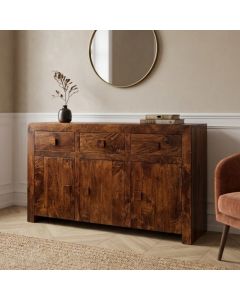 Dakota 140cm 3 Cupboard Sideboard - In Stock