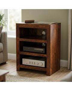 Dakota Mango Wood 60cm Small Hi-Fi Unit - Due 21st October