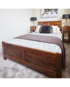 Dakota Mango Wood Bed Frame (3 Sizes) - In Stock