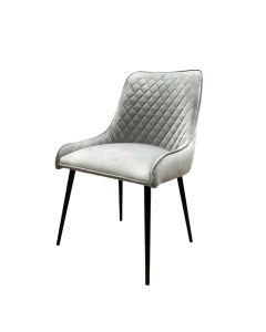 French Grey Henley Velvet Dining Chair