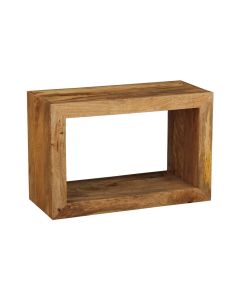 Light Mango Wood Rectangular Cube
