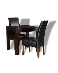 Mango Wood 80cm Dining Table and 2 Madrid Chairs