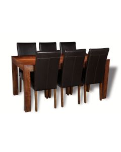 Mango Wood 180cm Dining Table & 4 Madrid Chairs