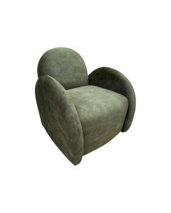 Green Velvet Easy Chair - Due 4th July