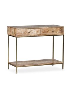 INDG16 - Industrial Gold 100CM Console Table