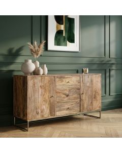 Industrial Gold 135cm Sideboard