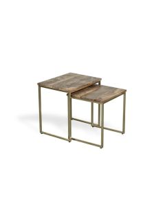 Industrial Gold Nest of Tables