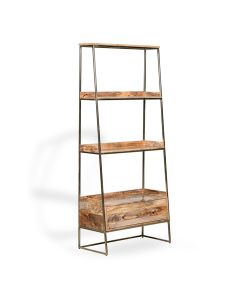 Industrial Gold Ladder 85CM Shelves
