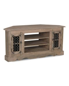 Jali Mango - Natural 114cm Corner TV Unit