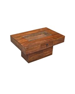 Jali Mango - Honey 90cm Pebble Coffee Table