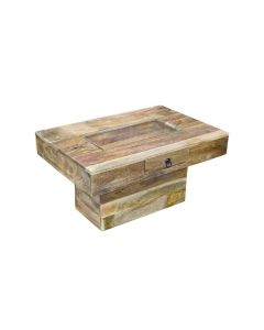 Jali Mango - Light 90cm Pebble Coffee Table