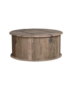 Jali Mango - Natural Round Trunk Coffee Table - Due 13th January