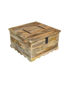 Jali Mango - Light Square Trunk Coffee Table 
