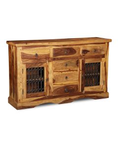 Jali Sheesham - 135cm 2 Door Sideboard  - In Stock