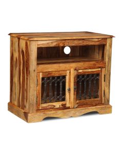 Jali Sheesham - 85cm TV Stand -Light