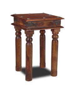 Jali Sheesham - Lamp Table-Honey