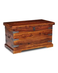 Jali Sheesham 90cm Storage Chest -Honey