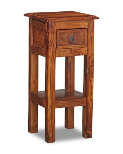 Jali Sheehsam Lamp Table-Honey