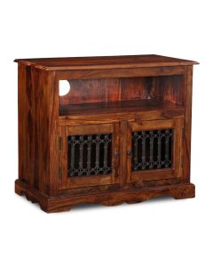Jali Sheesham - 85cm TV Stand -Honey