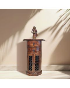Jali Mango - Honey Drum Cabinet