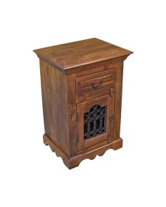 Jali Mango - Honey - Cabinet With Drawer