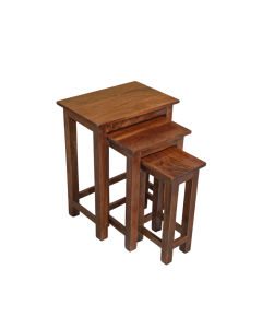 Jali Mango - Honey - Tall Nest of Tables