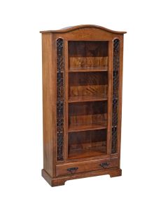 Jali Side 1 Drawer Bookcase