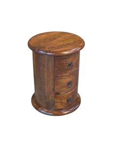 Jali Mango - Honey 3 Drawer Drum 