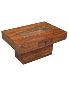 Jali Mango - Honey 90cm Pebble Coffee Table