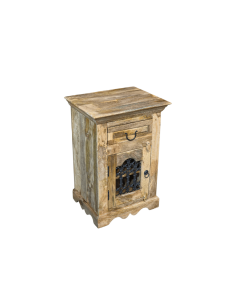 Jali Mango - Light Cabinet with Drawer