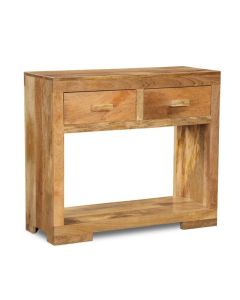 Light Mango Wood Console Table - In Stock 