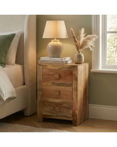 Light Dakota Mango Wood 50cm Chest of Drawers