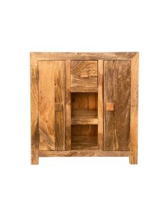 Light Dakota Mango Wood 85cm Slim Sideboard