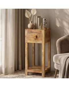 Light Dakota Mango Wood Lamp Table