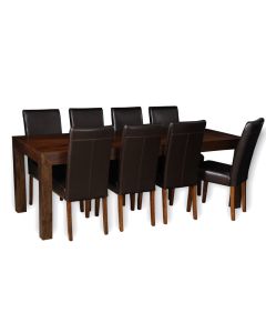 Mango 220cm Dining Table & 8 Barcelona Chairs