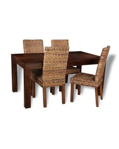Mango 160cm Dining Table & 4 Havana Chairs