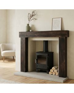 Mango Wood Walnut 131cm Fire Surround