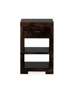 Mango Wood Walnut Side Table - In Stock