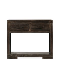 Mango Wood Walnut 90cm Console Table - In Stock