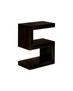 Mango Wood Walnut Side Table (S)