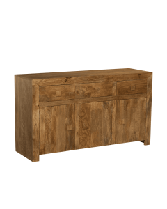 Oak Dakota 140cm 3 Cupboard Sideboard