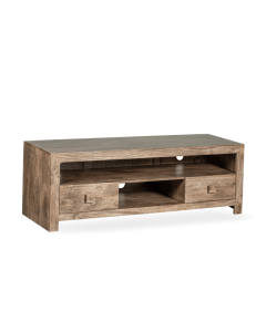 Oak Stain Dakota 145cm 2 Drawer Media Unit